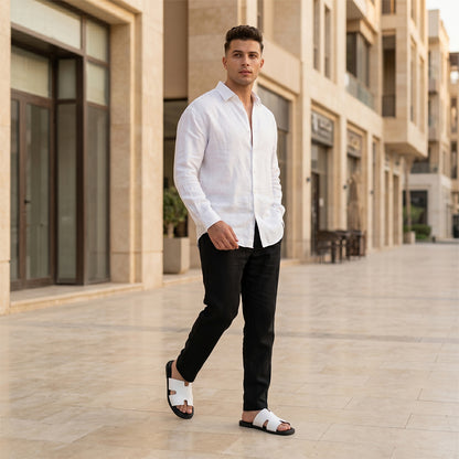 Midnight Ease Slides In White