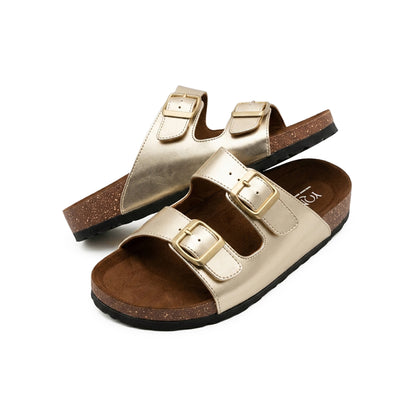 Aurelia Buckle Slippers